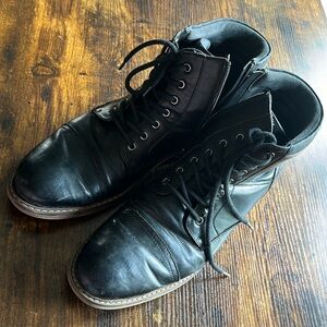 Men’s Black Hawker Rye Side Zip Dress Boots Size 13 US